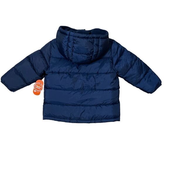 Hooded Bubble Jacket for Baby and Toddler Boys from Wonder Nation Size 3T - Picture 2 of 5